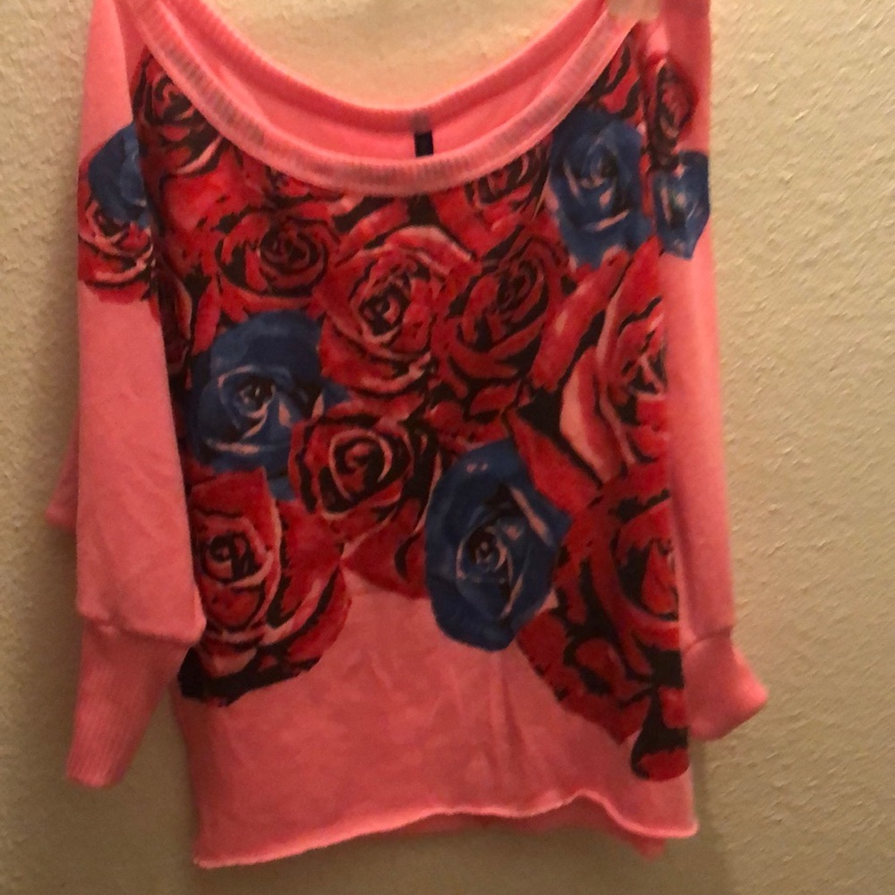 Double Zero Soft Pink with Roses shirt